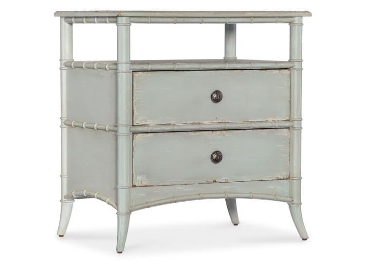 Hooker Furniture Bedroom Charleston Nightstand, Haint Blue