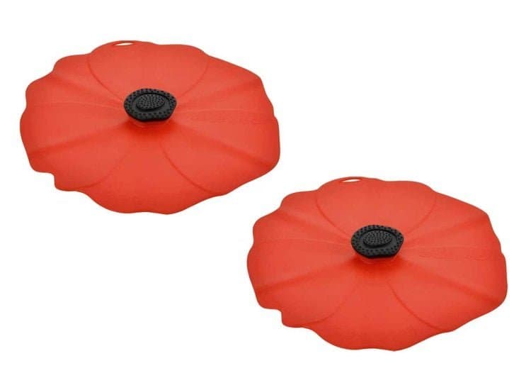 Charles Viancin 4" Set of 2 Poppy Silicone Drink Covers