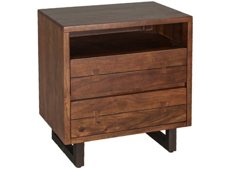 Home Trends & Design Aspen Night Chest, Walnut Finish
