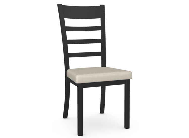 Amisco Owen Oyster/Black Coral Dining Chair