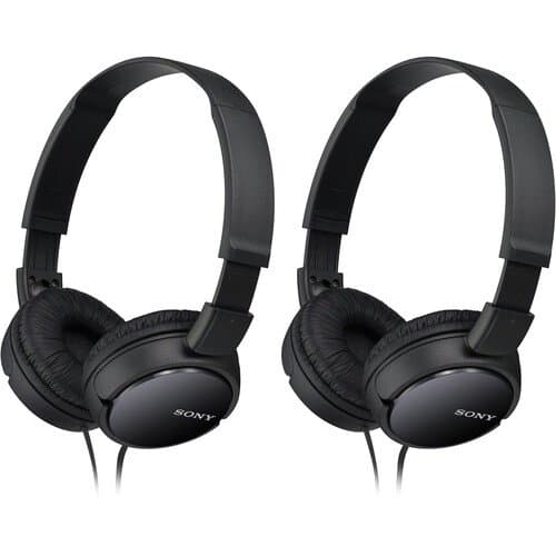 Sony MDR-ZX110 On-Ear Headphones (Black)