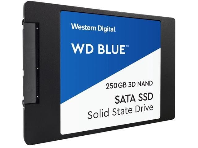 WD Blue 3D NAND 250GB Internal SSD-SATA III 6Gb/s 2.5"/7mm Solid State Drive-WDS250G2B0A