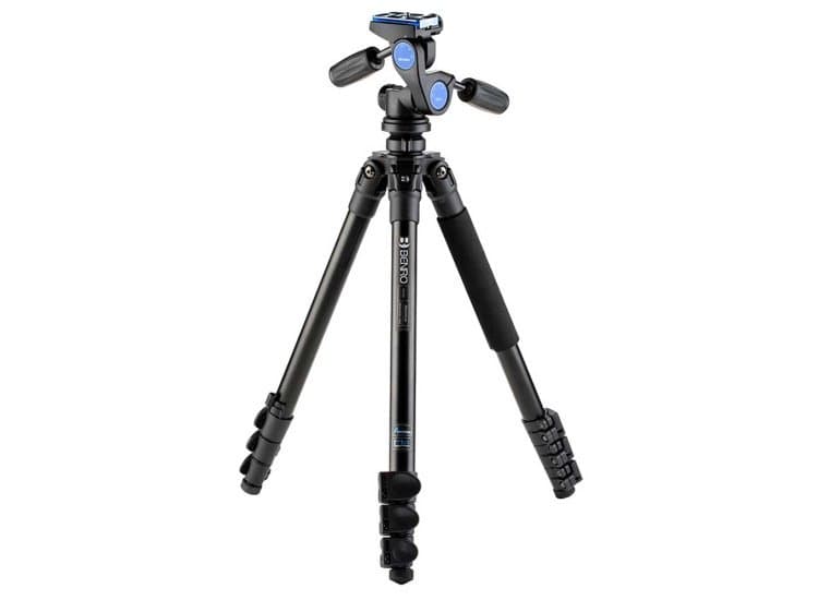 Benro Adventure Tripod, Aluminum Black with HD2A