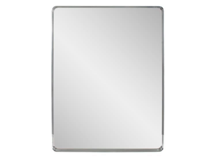 Howard Elliott Steele Mirror, Polished Silver