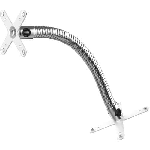 CTA Digital Heavy-Duty Security Gooseneck with Dual VESA Plates (White)