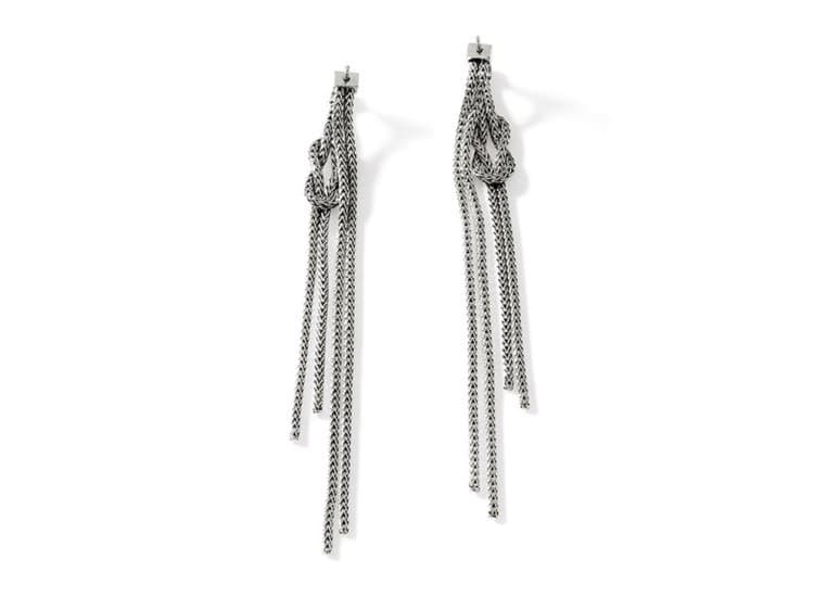 John Hardy Love Knot Drop Earrings, Sterling Silver