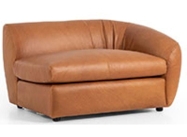 Four Hands Saldana Left Arm Facing Sectional Piece, Lorento Cognac Leather