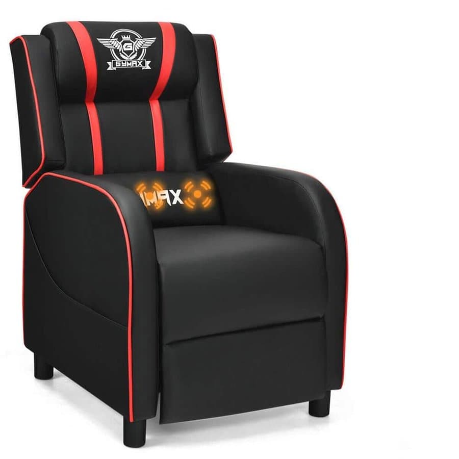 Gymax Massage Gaming Recliner Chair