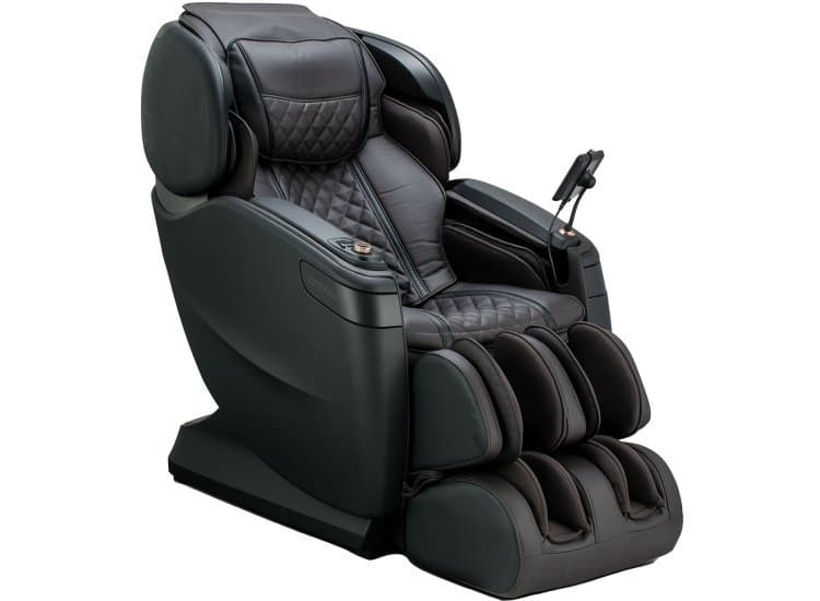 Cozzia Qi SE Massage Chair, Espresso/Pearl Black Finish