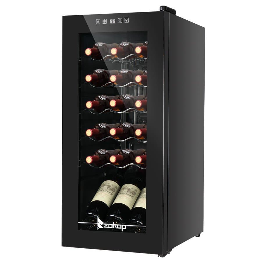 Winado Single Zone 13.8'' Freestanding 18 Bottle Wine & Beverage Refrigerator