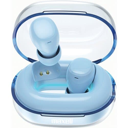 Maxell Tune Out True Wireless Earbuds with Sleep Comfort Design (Blue)
