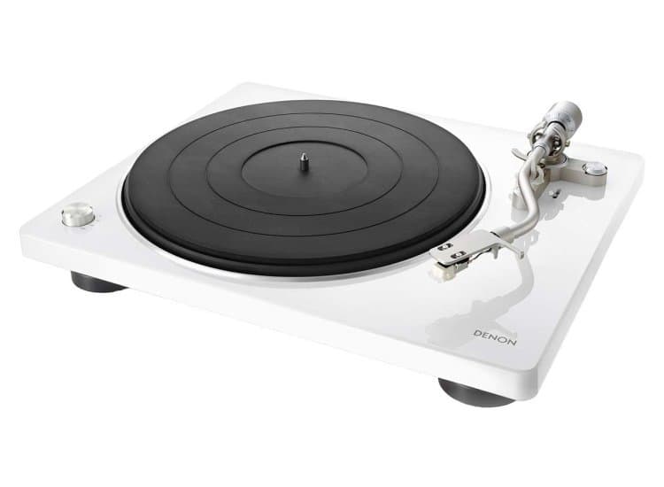Denon Turntable Premium Belt-Driven Hi-Fi, White