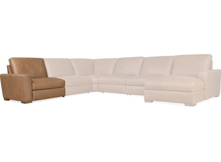 Hooker Furniture Living Room Optimus LAF Power Recliner with Power Headrest-Large-in Kingston Cognac Leather