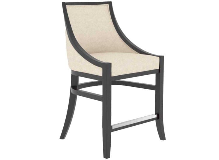 Canadel Core Dining Stool 819 in Ebony Washed | 6K Sunbrella