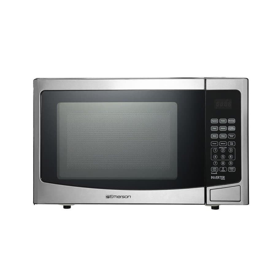 Emerson 1.2 Microwaves 1000 Stainless Steel