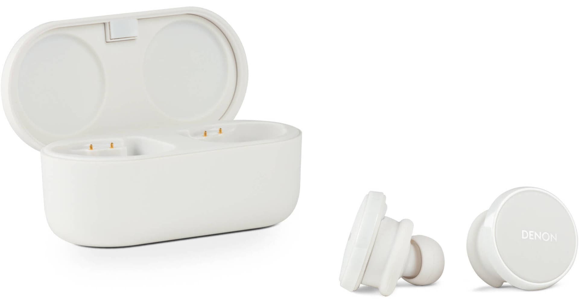 Denon PerL Pro True-Wireless Earbuds (White)