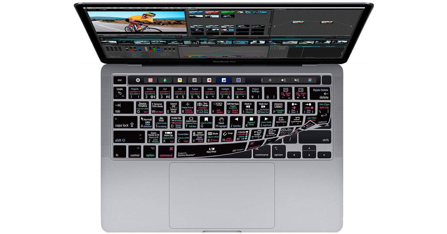 KB Covers Davinci Resolve Keyboard Cover for MacBook Pro 13" (2020 and Later) and 16" (2019 and Later)