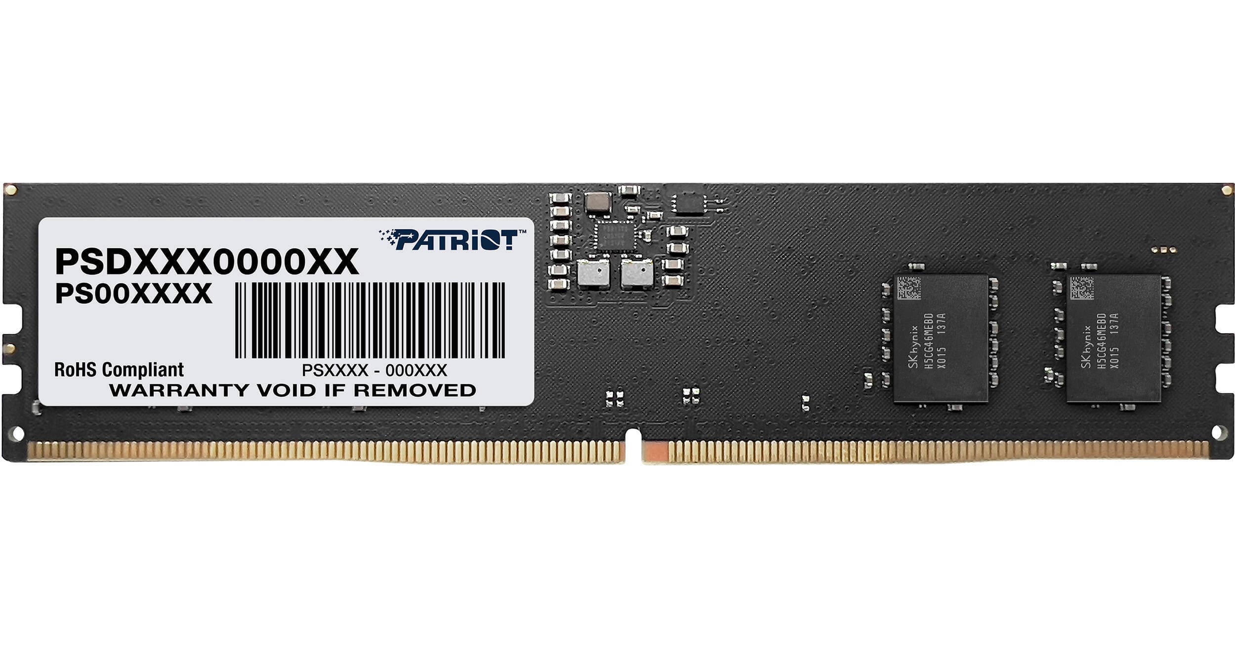 Patriot 16GB Signature Series DDR5 5600 MHz UDIMM RAM Single Module (1 x 16GB)