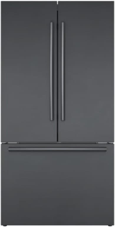 Bosch 20.8 Cu. Ft. French Door Refrigerator 36" Black Stainless Steel
