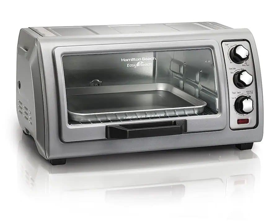 Easy Reach 6 Slice Toaster Oven with Roll-Top Door