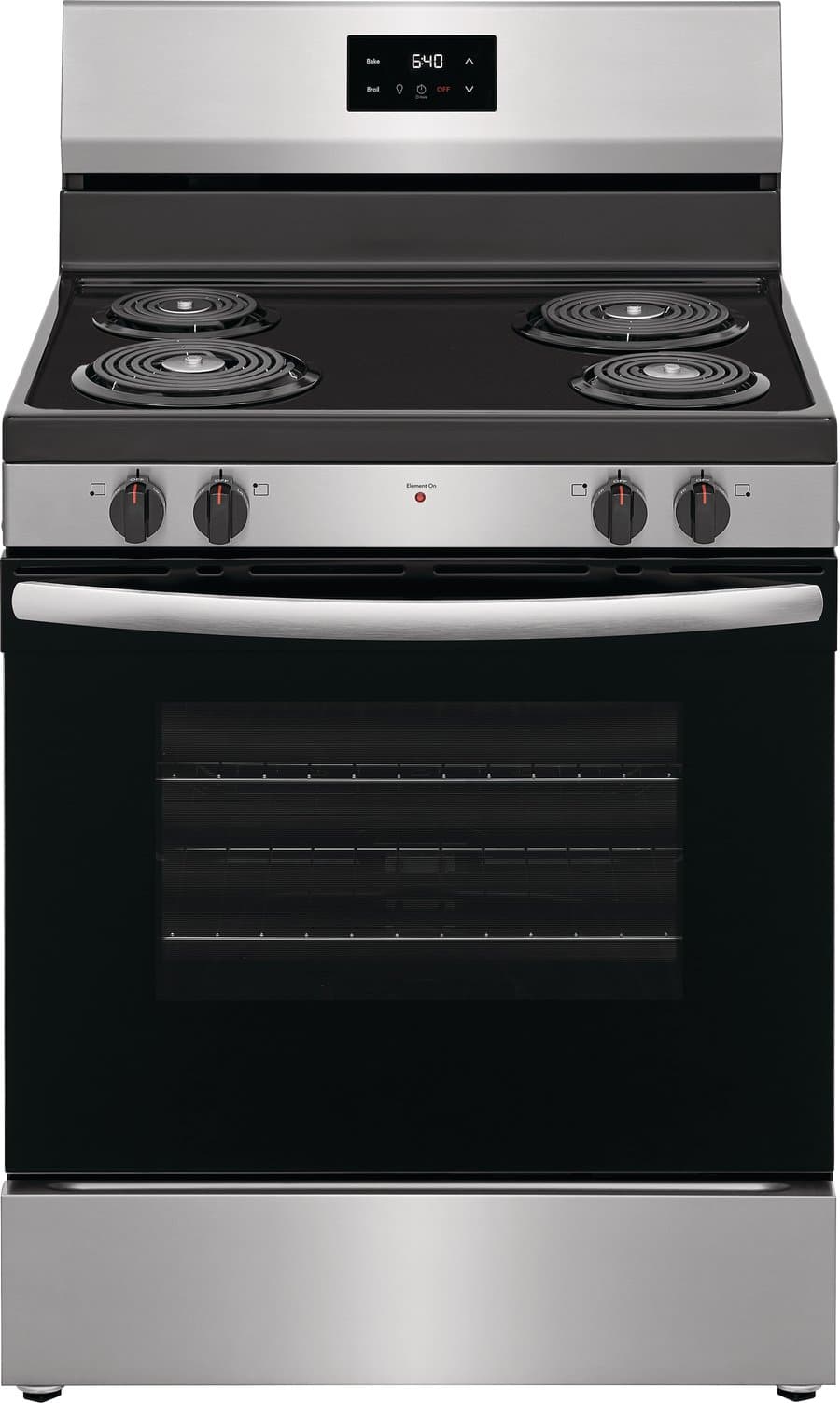 Frigidaire Electric Coil Range 30-Inch in Black - FCRC3012BB