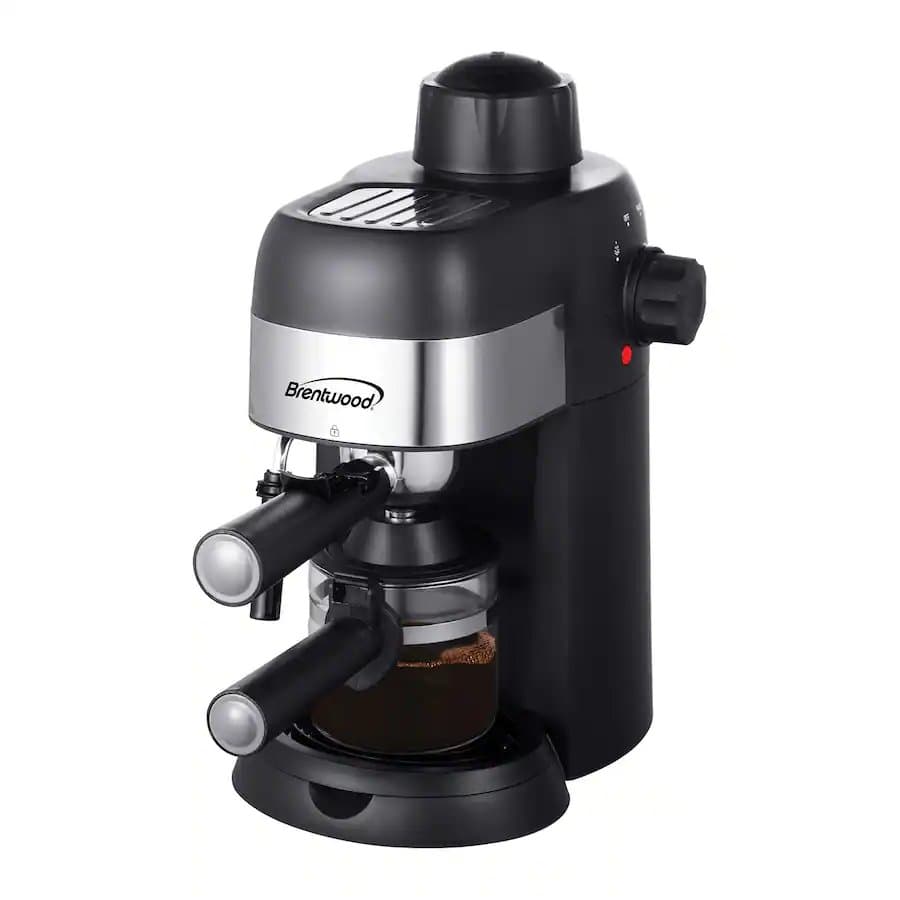 GA-134BK 4-Cup Stainless Steel Espresso and Cappuccino Maker Machine