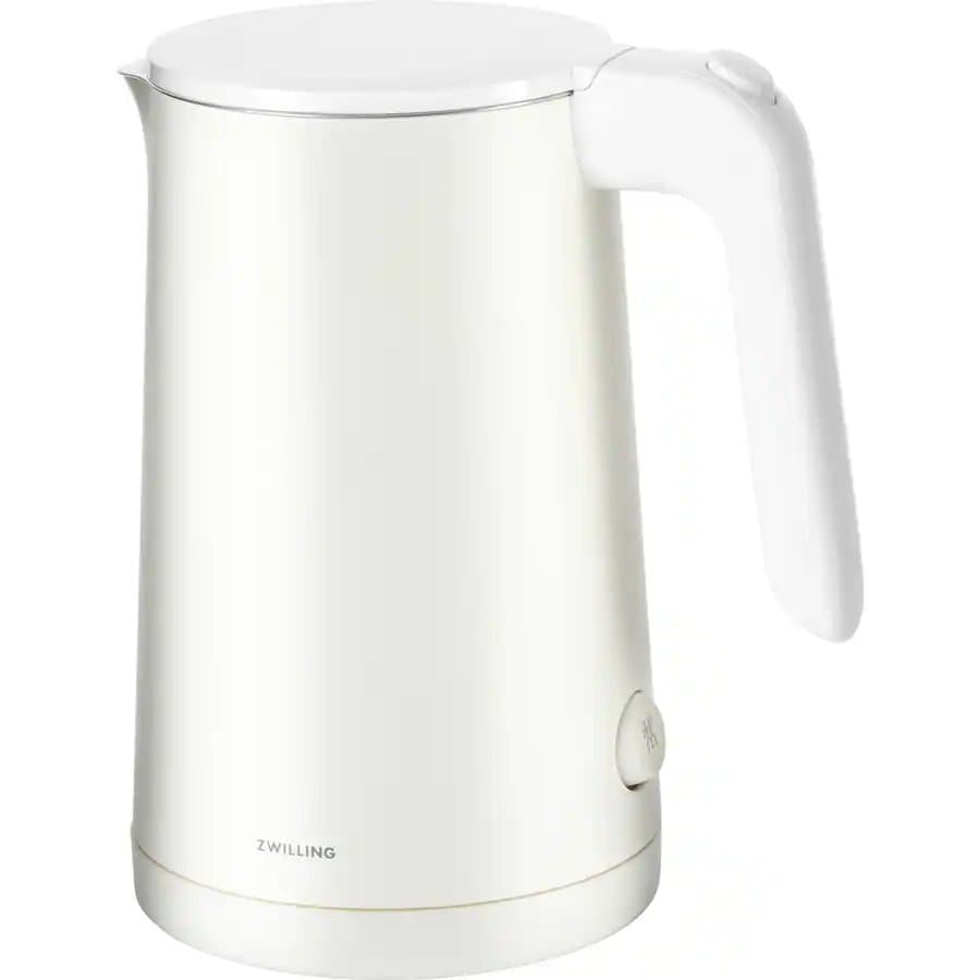 ZWILLING Enfinigy Cool Touch 1-Liter Electric Kettle, Cordless Tea Kettle & Hot Water-White