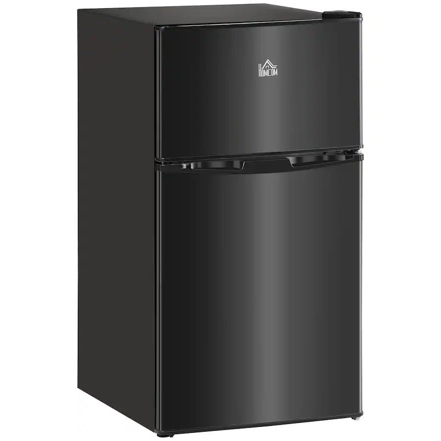 3.2 Cu.Ft Mini Fridge with Freezer, Adjustable Thermostat & Energy Efficient,Black