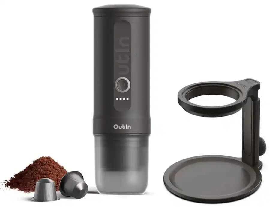 OutIn Nano Portable Electric Espresso Machine, Detachable Universal Coffee Stand