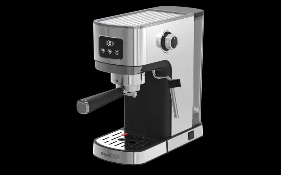 Espresso & Cappuccino Machine with ESE Pod Filter, Milk Frother Steam Wand, Stainless Steel, Compact