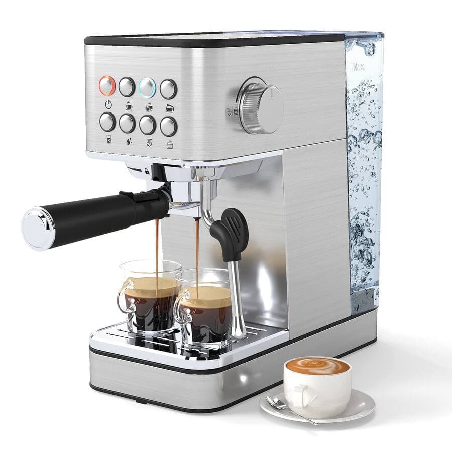 Costway Espresso Machine 20 Bar woth Milk Frother, 57OZ Removable Water Tank & Hot Water