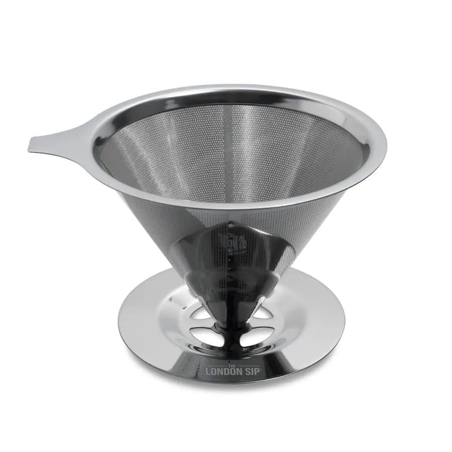 London Sip Stainless Steel Coffee Dripper, 1-4 Cup
