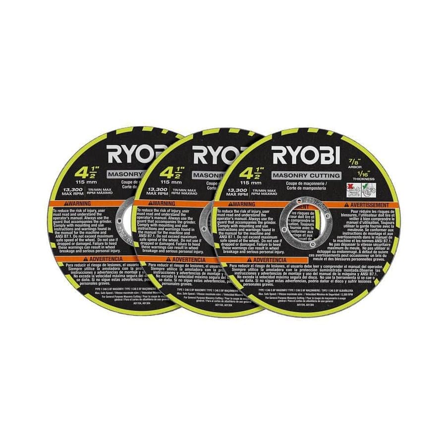 4-1/2 in. Masonry Cutting Wheel (3-Piece)