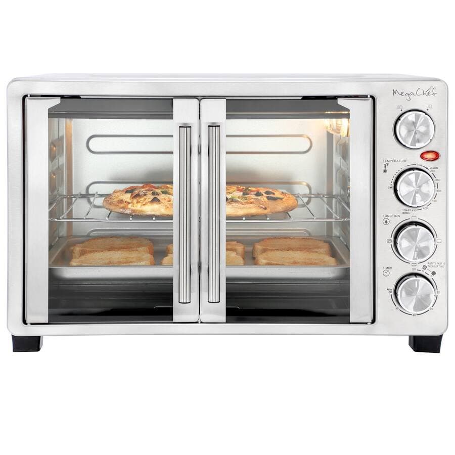 MegaChef 31.7 Quart French Door Multi-Function Electric Toaster Oven