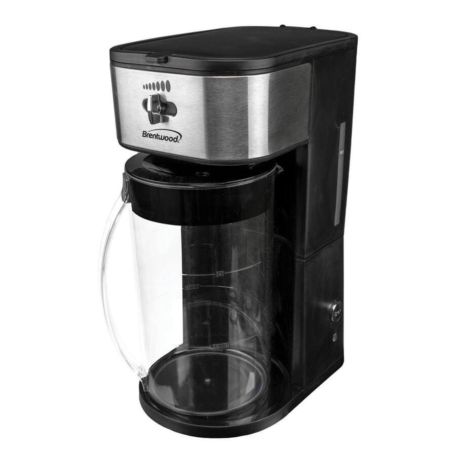 Brentwood Iced Tea and Coffee Maker, Black with 64 Ounce Pitcher