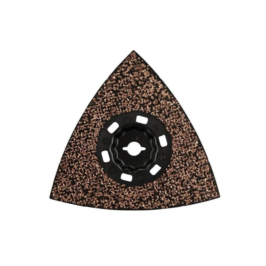 StarlockMax Oscillating Multi-Tool 4-1/2 in. Tungsten Carbide 20 Grit Delta Triangle Sanding Pad