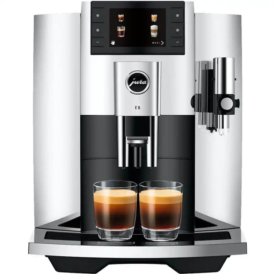 Jura E8 Automatic Coffee Machine-Chrome