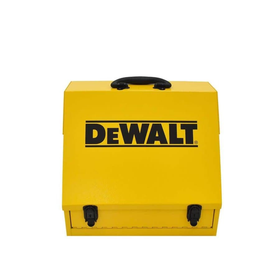 15 in. x 10 in. Yellow Steel Portable Toolbox